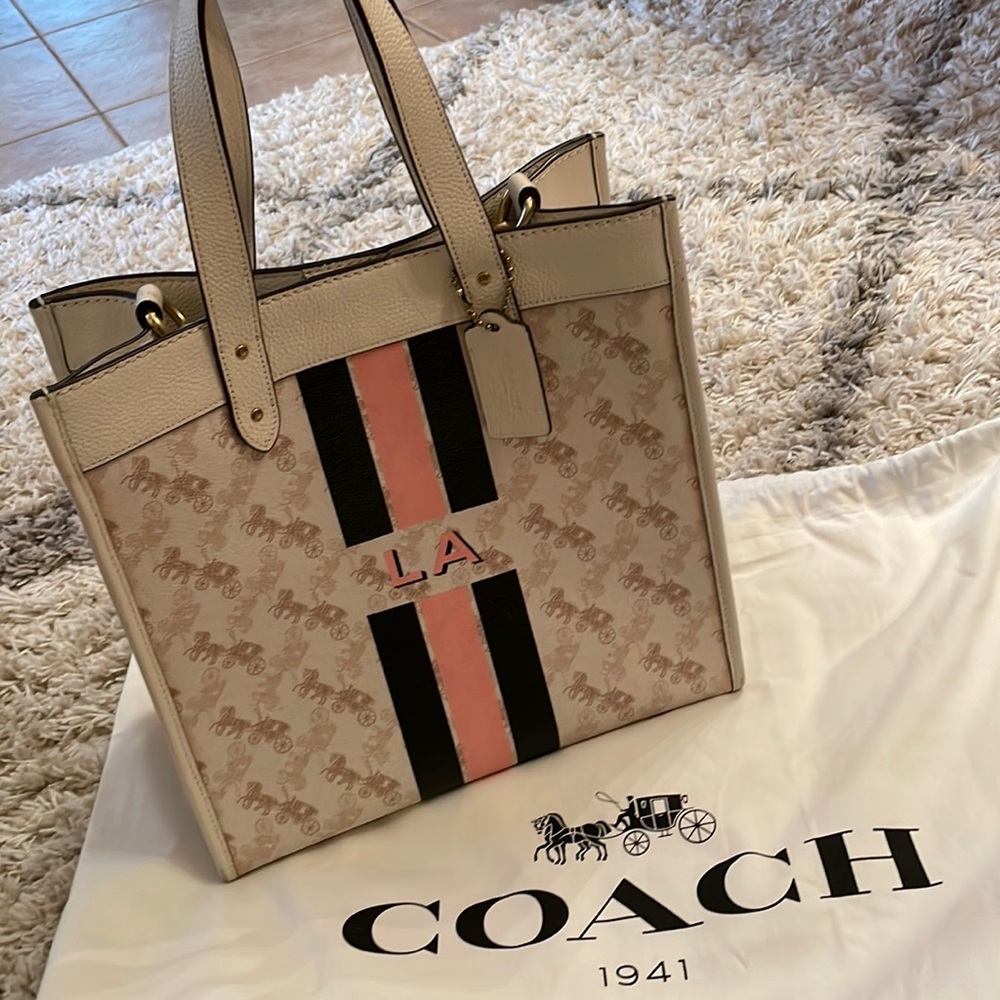 COACH horse & carriage field tote